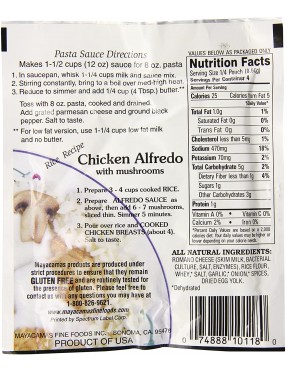 Mayacamas Alfredo Pasta Sauce Mix (12x1Oz)