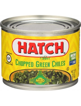 Hatch Farms Peeled Chopped Green Chiles Mild (24x4 Oz)