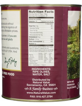 Natural Value Black Sliced Olv/No Fg (6x108OZ )