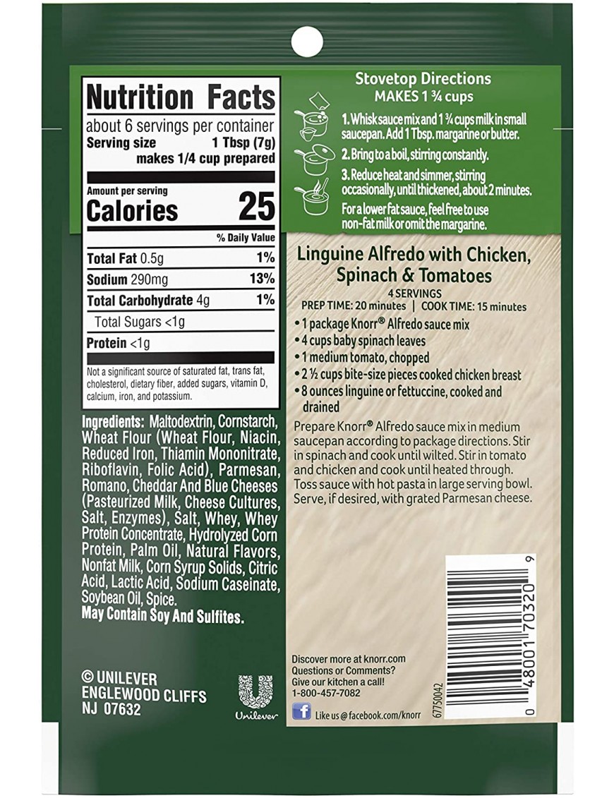Knorr Pasta Sauce Alfredo (12x1.6OZ )