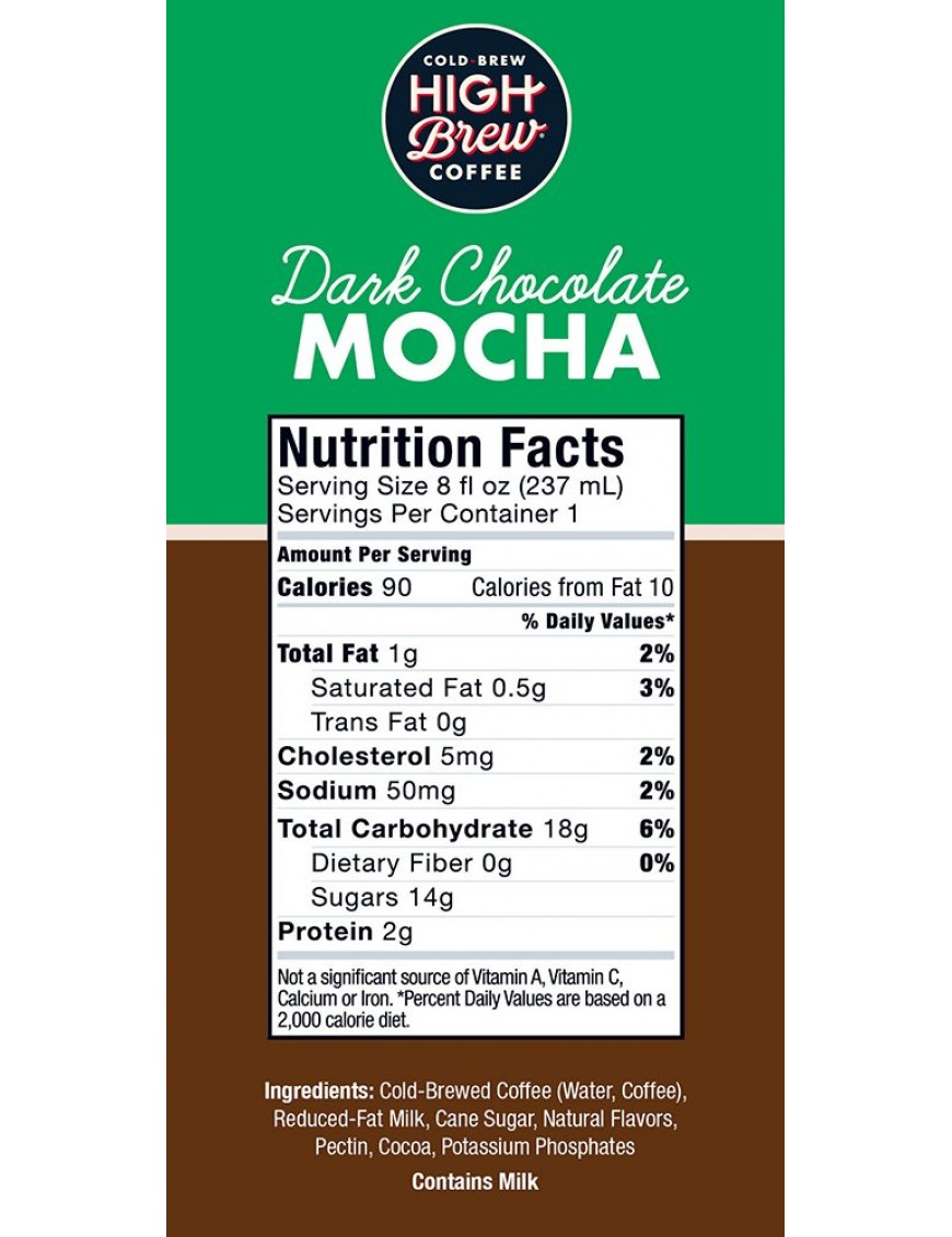 High Brew Coffee Dark Chocolate Mocha (12x8 OZ)