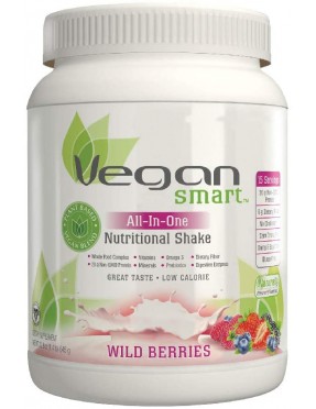 Naturade Nutritional Shake Vegan Smart All In One Wild Berries 22.8 oz
