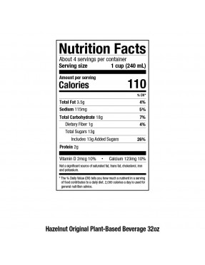 Pacific Natural Natural Nut Hazelnut Beverage (12x32 Oz)