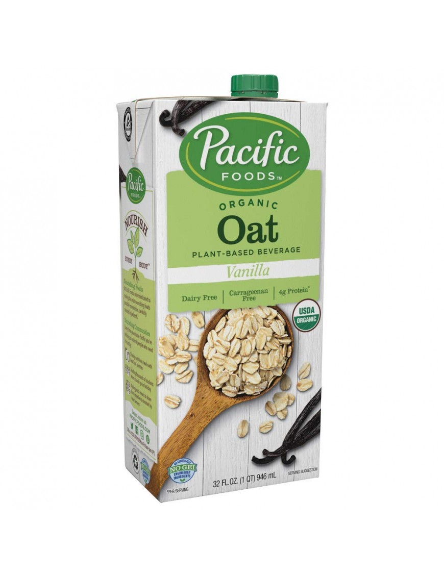 Pacific Natural Naturally Oat Vanilla Beverage (12x32 Oz)