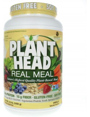 Genceutic Naturals Plant Head Real Meal Vanilla 2.3 lb