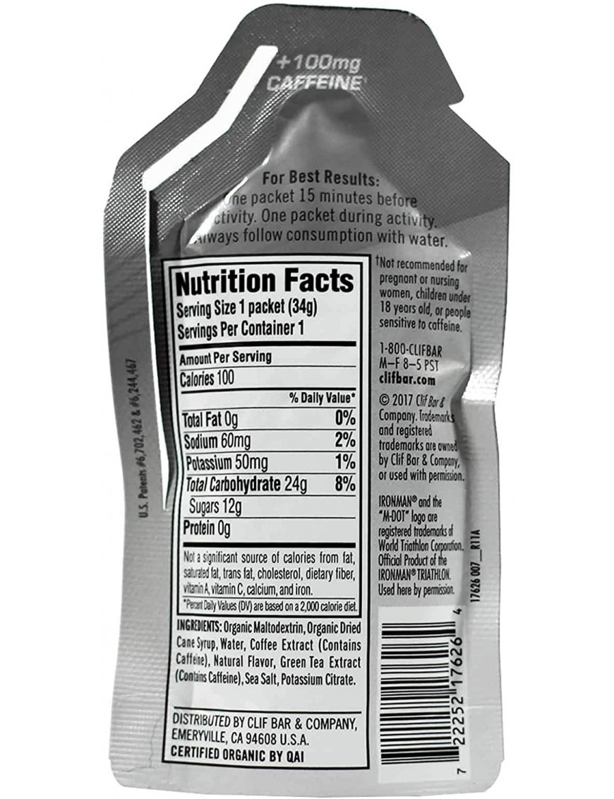 Clif Bar Shot Gel Double Espresso (24x1.2Oz)