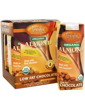 Pacific Natural Naturaly Almond Chocolate Low Fat Beverage (6x4x8 Oz)