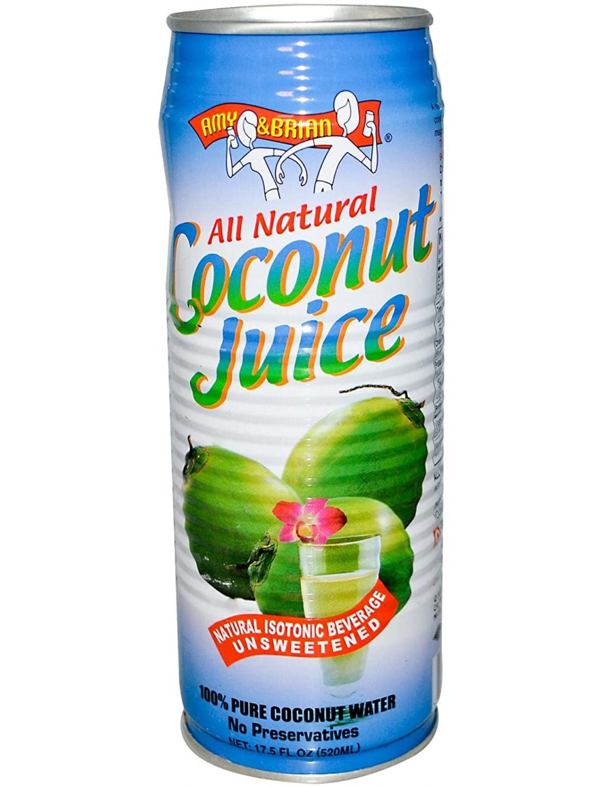 Amy & Brian Natural Coconut Juice Pulp Free (12x17.5 Oz)