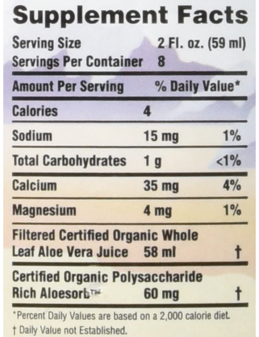 Lily Of The Desert Whole Leaf P Aloe Vera Juice (1x16 Oz)