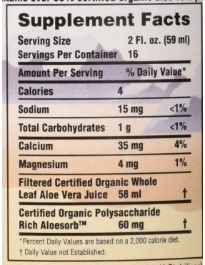 Lily Of The Desert Whole Leaf Aloe Vera Juice No Presv (1x32 Oz)
