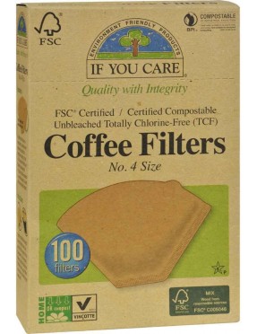 If You Care Coffee Filter #4 Cone Brown Coffee Filter (1x100 CT)