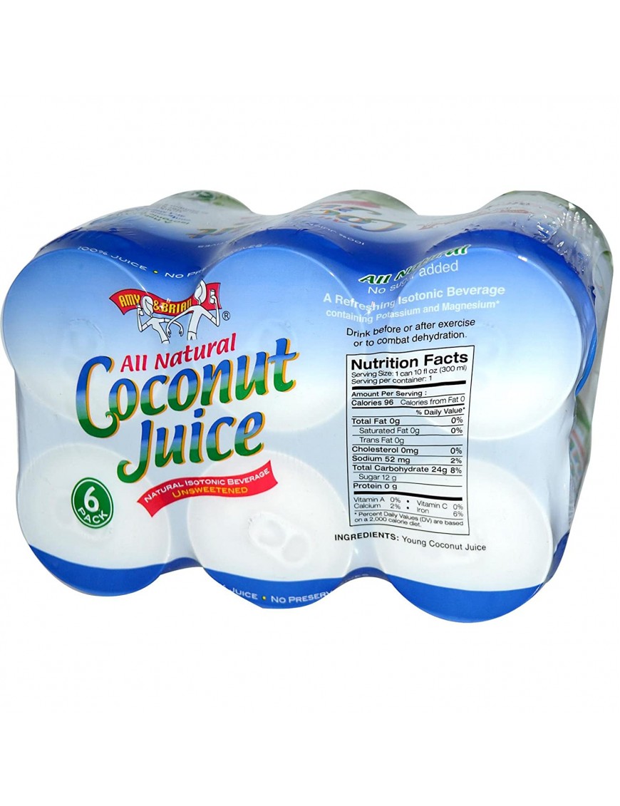 Amy & Brian Coconut Juice (4x6Pack )