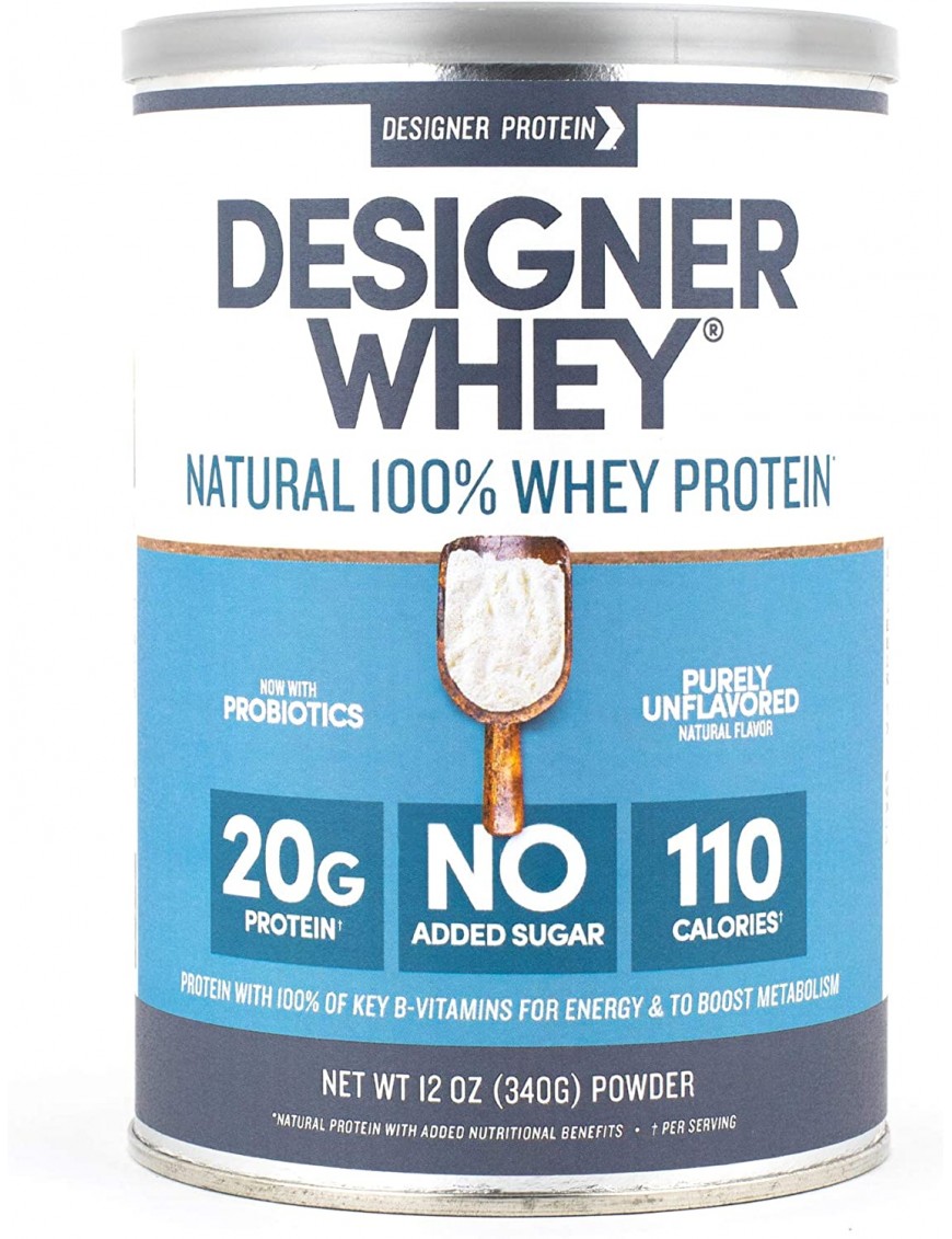Designer Whey Plain/S Mapple Protein Powder (1x12OZ )