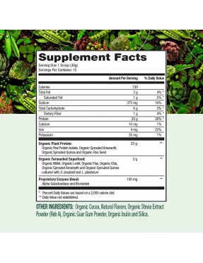 PlantFusion Plant Protein Organic Chocolate 1 lb