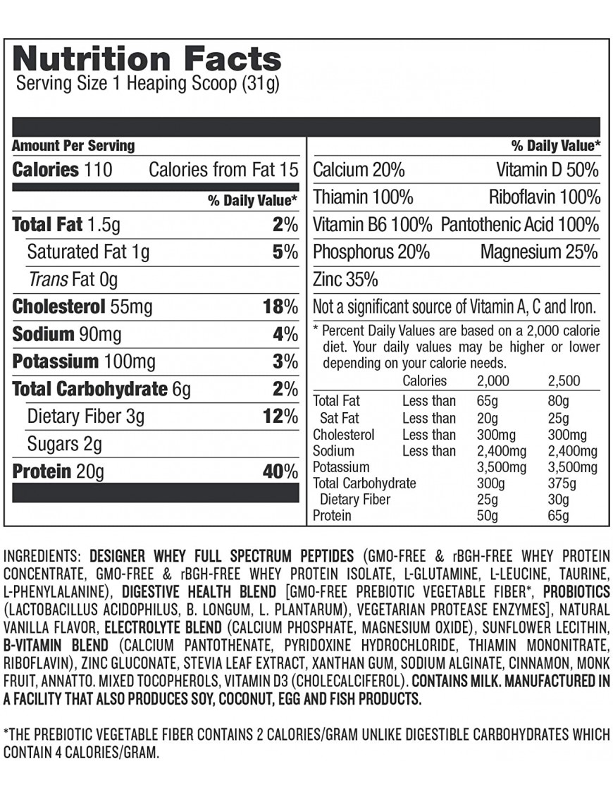 Designer Whey French Vanilla Designer Whey Pro (1x12.7 Oz)