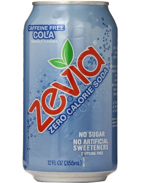 Zevia Cola Soda Caff Fre (4x6Pack )