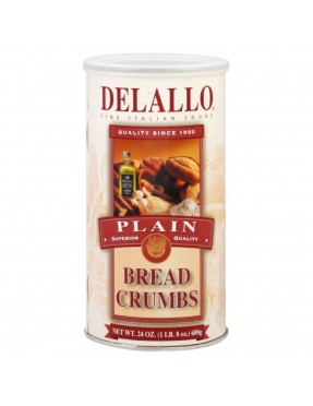 De Lallo Brd Crmbs Plain (6x24OZ )
