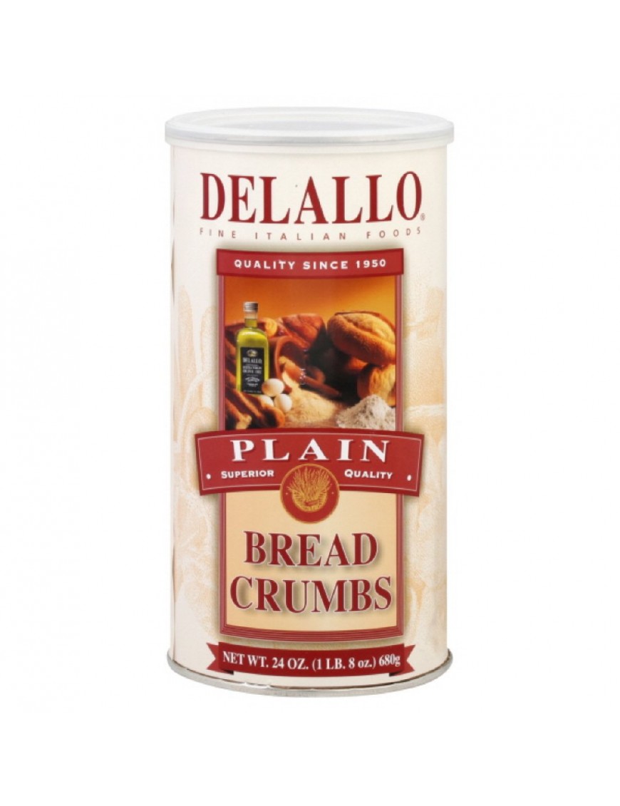 De Lallo Brd Crmbs Plain (6x24OZ )