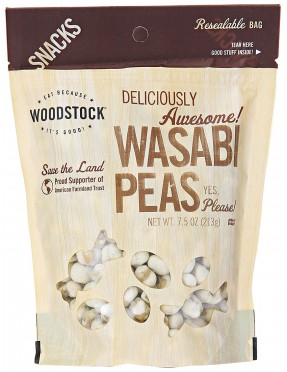 Woodstock Peas Wasabi Natural (8x7.5OZ )