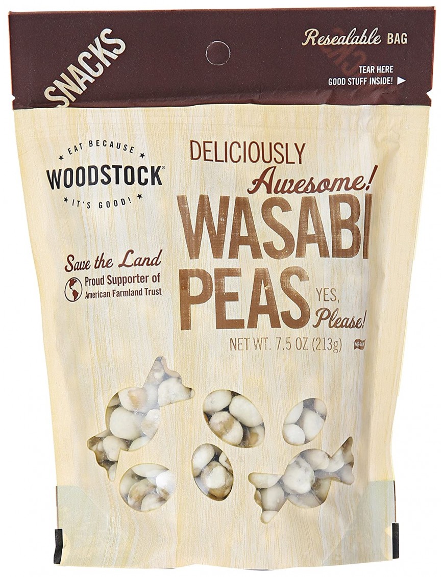 Woodstock Peas Wasabi Natural (8x7.5OZ )
