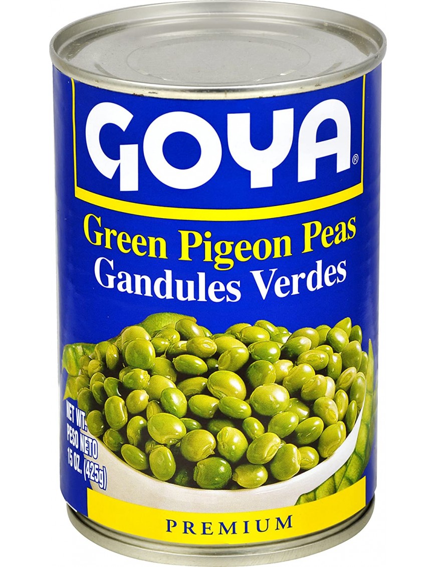 Goya Foods Green Pigeon Peas in Can, 15-Ounce (Pack of 24)