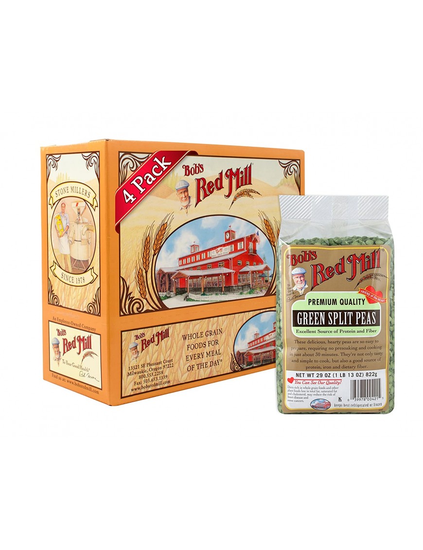 Bob's Red Mill Green Split Peas, 29-ounce (Pack of 4)