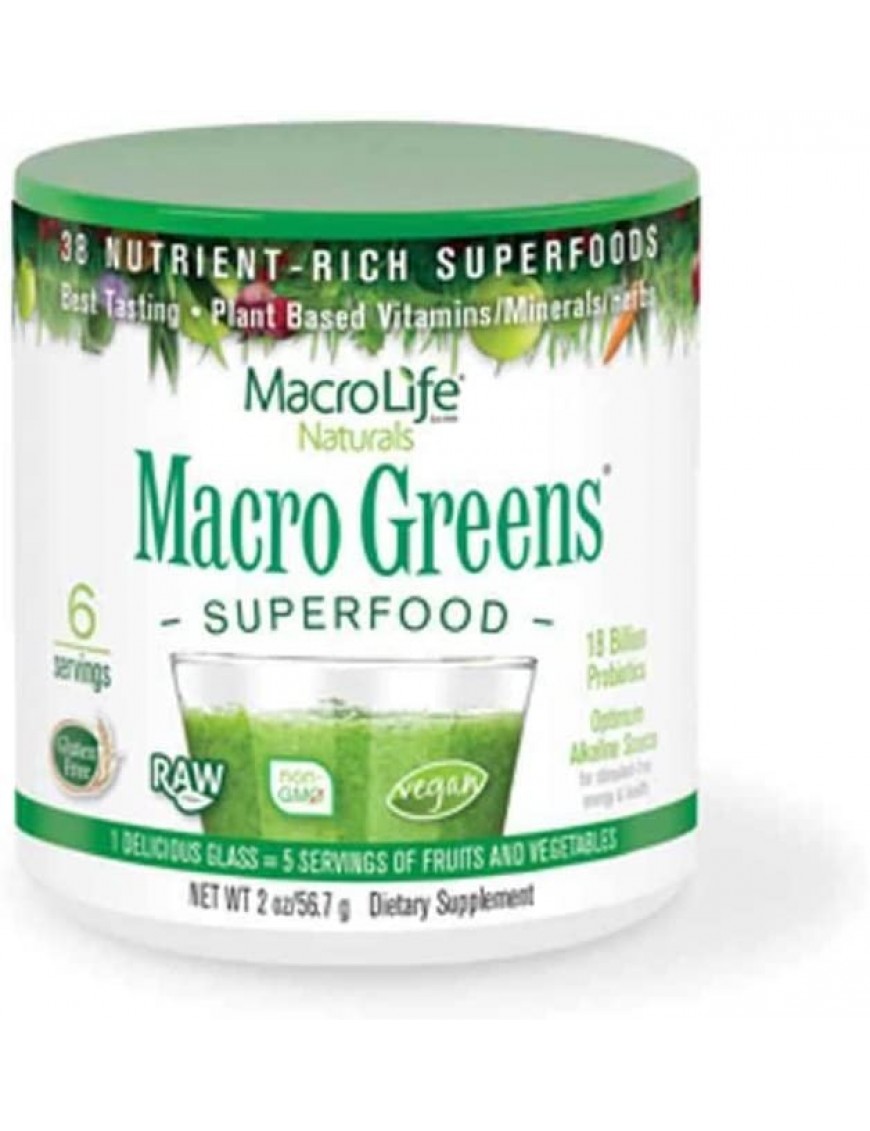 MacroLife Naturals Macro Green Superfood 6 servings (6x2 Oz)