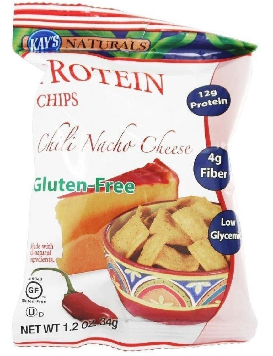 Kay's Naturals Better Balance Protein Chips Chili Nacho Cheese 1.2 Oz (6 Pack)