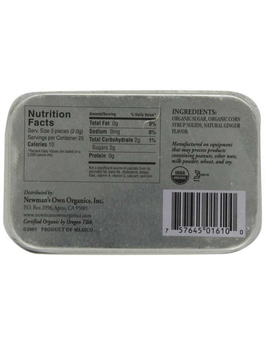 Newman's Own Ginger Mints (6x1.76 Oz)