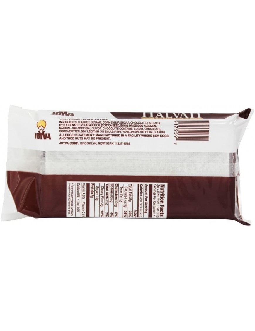 Joyva Chocolate Covered Halvah (12x8 OZ)