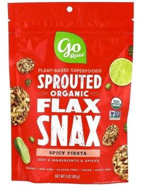 Go Raw Spicy Flaxsnax (12x3 Oz)