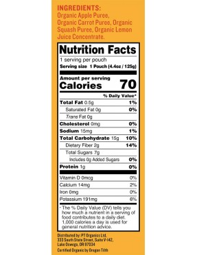 Peter Rabbit Organics Carrot, Squash & Apple Snack (10x4.4 Oz)
