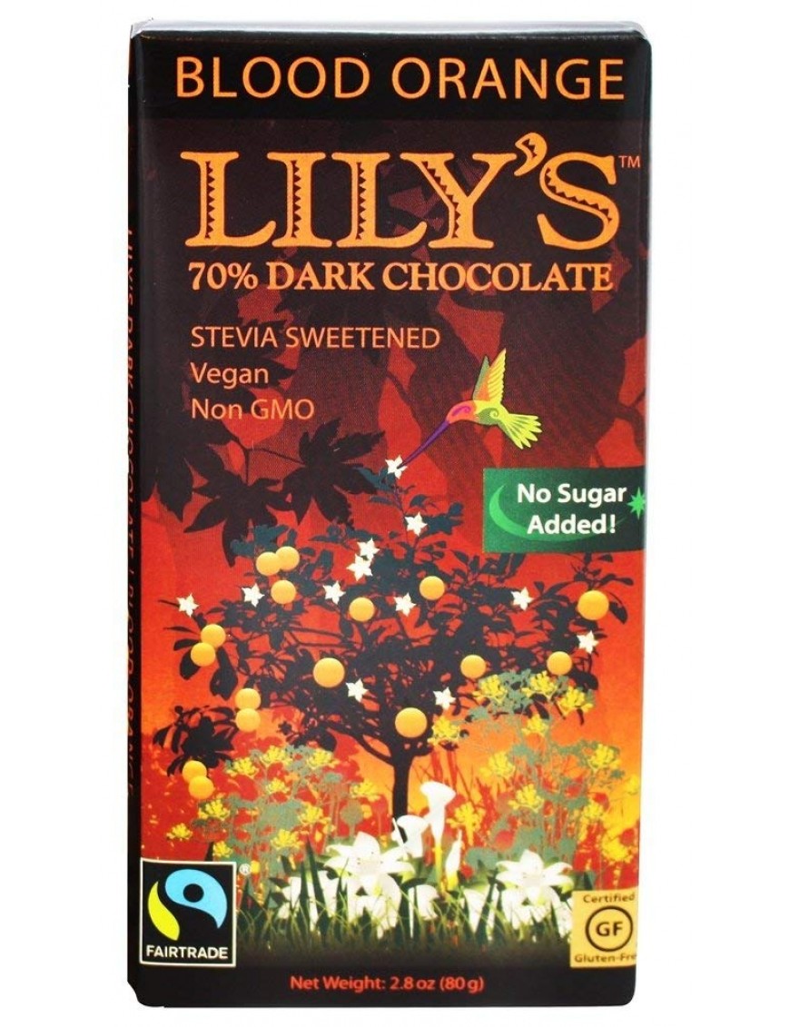 Lily's Dark Chocolate with Stevia Blood Orange (12x2.8 OZ)