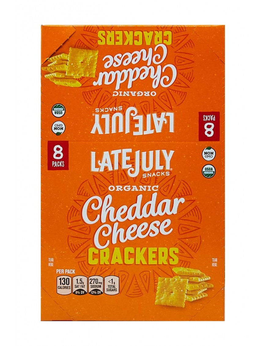 Late July Bite Size Cheddar Cheese Sack (4x8x1 Oz)