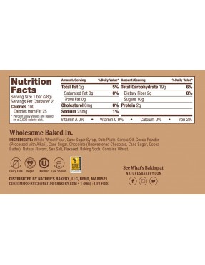 Nature's Bakery Double Chocolate Brownie (12x2 OZ)