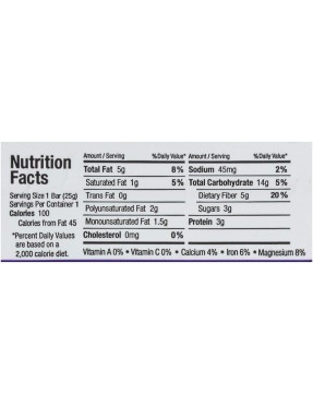Health Warrior Chia Bar Dark Chocolate (15x0.88 OZ)