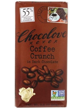 Chocolove Lov Coffee Dark Chocolate Bar (12x3.2OZ )