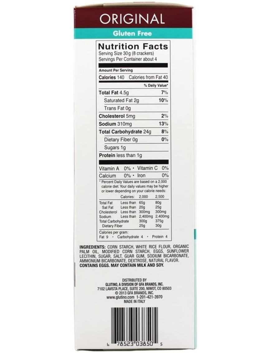 Glutino Original Crackers (6x 4.4 Oz)