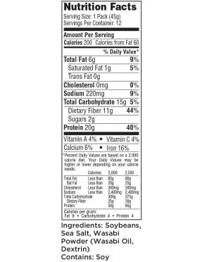Seapoint Farms Dry Roasted Edm Wasabi (12x1.58OZ )