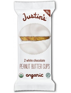 Justin's White Chocolate Organic Peanut Butter Cups (12x1.4 OZ)