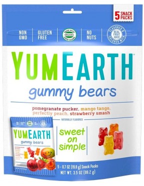 Yummy Earth Gummy Bears (12x5Pack )