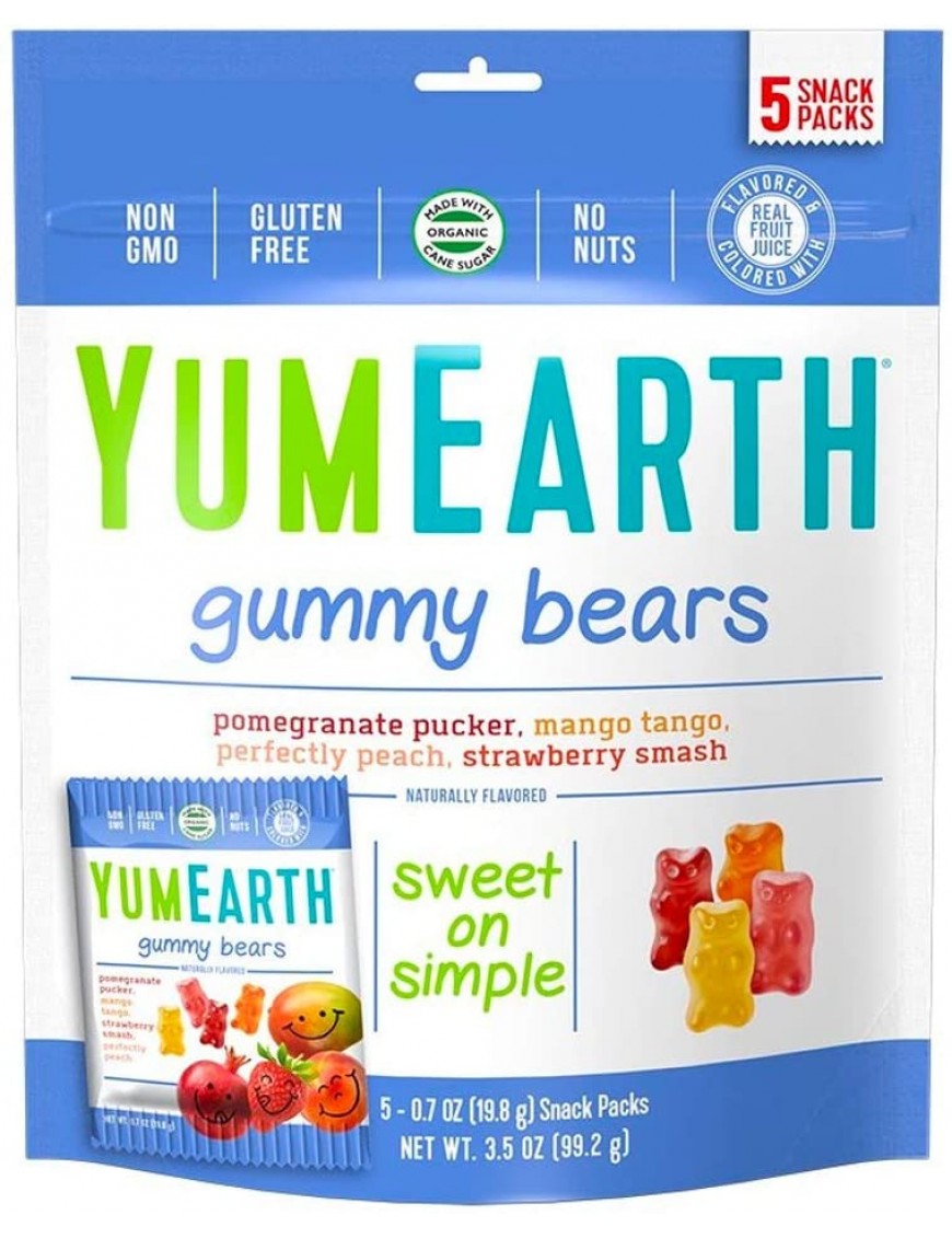Yummy Earth Gummy Bears (12x5Pack )