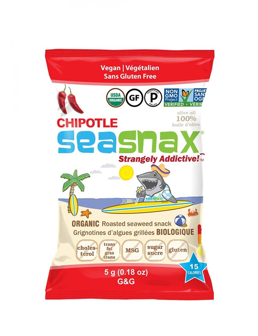 SeaSnax Spicy Chipotle, Grab & Go (24x.18 Oz)