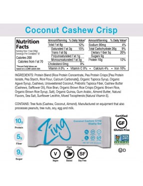 Zing Coconut Cashew Bar (12x1.76OZ )