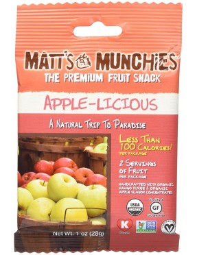 Matt's Munchies Organic Apple-Licious (12x1 OZ)