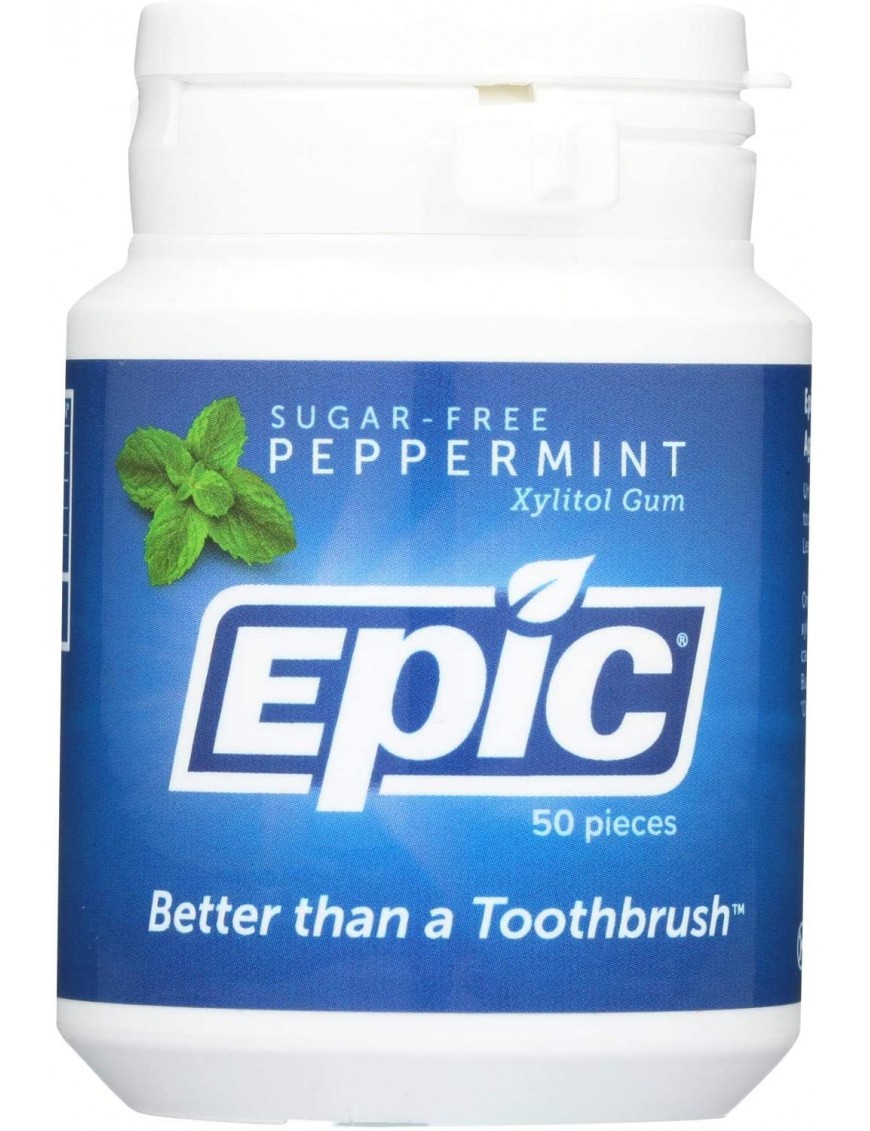 Epic Dental Xylitol Gum Peppermint (1x50 CT)