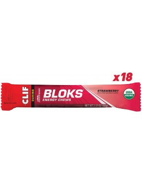 Clif Bar Strawberry Clif Bar Shot Blok (18x2.1 Oz)