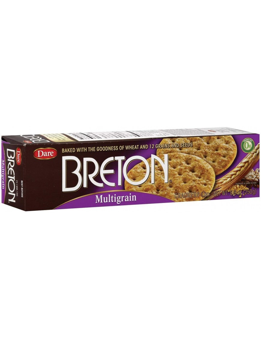 Breton Multigrain Crackers (12x8.8 Oz)