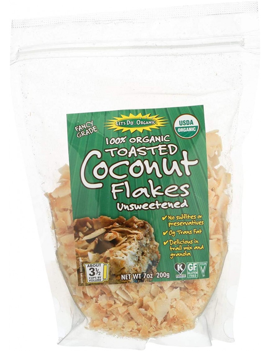 Let's Do Organics Organic Toasted Coconut Flakes (12x7 OZ)