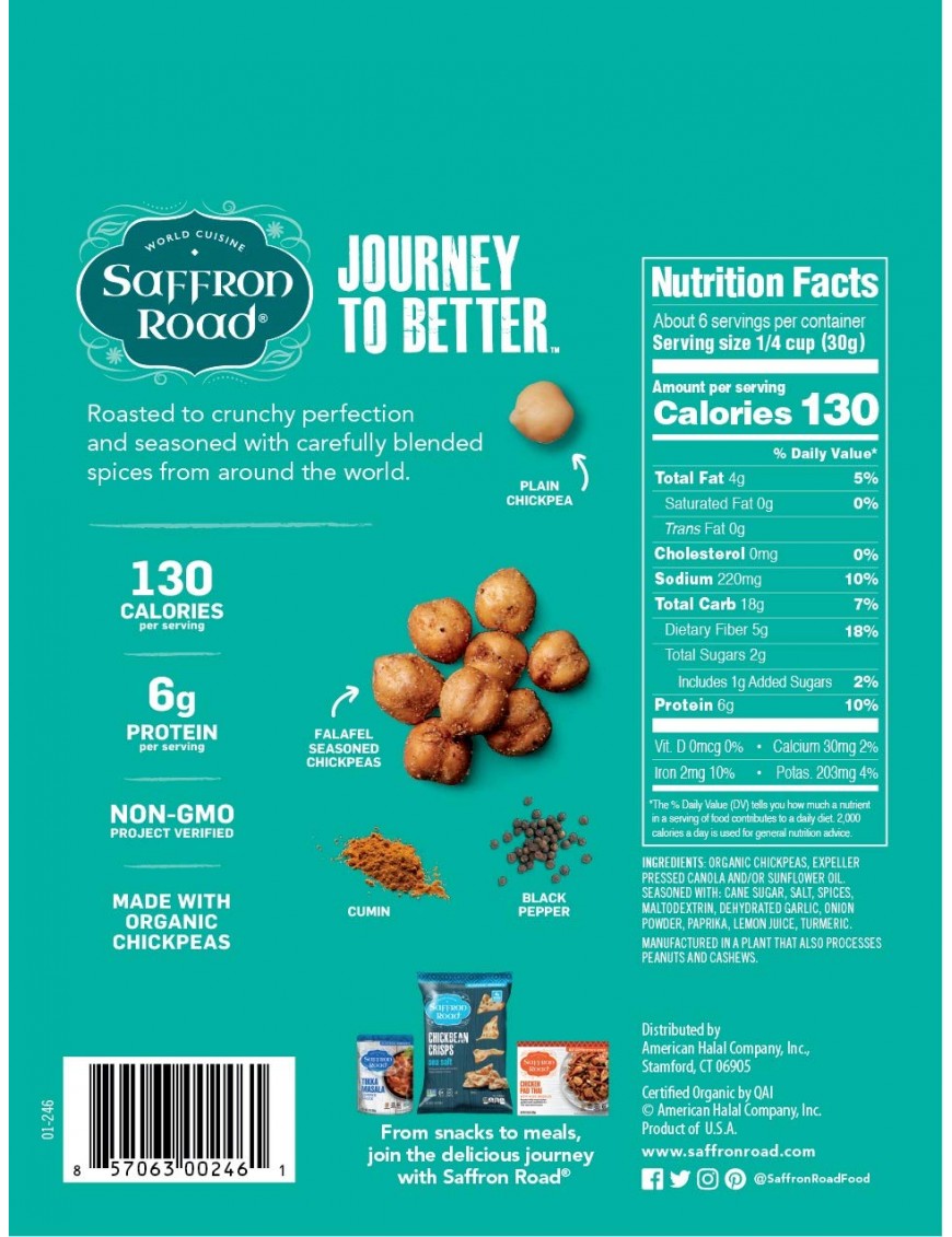 Saffron Road Chickpeas, Falafel (12X6 OZ)